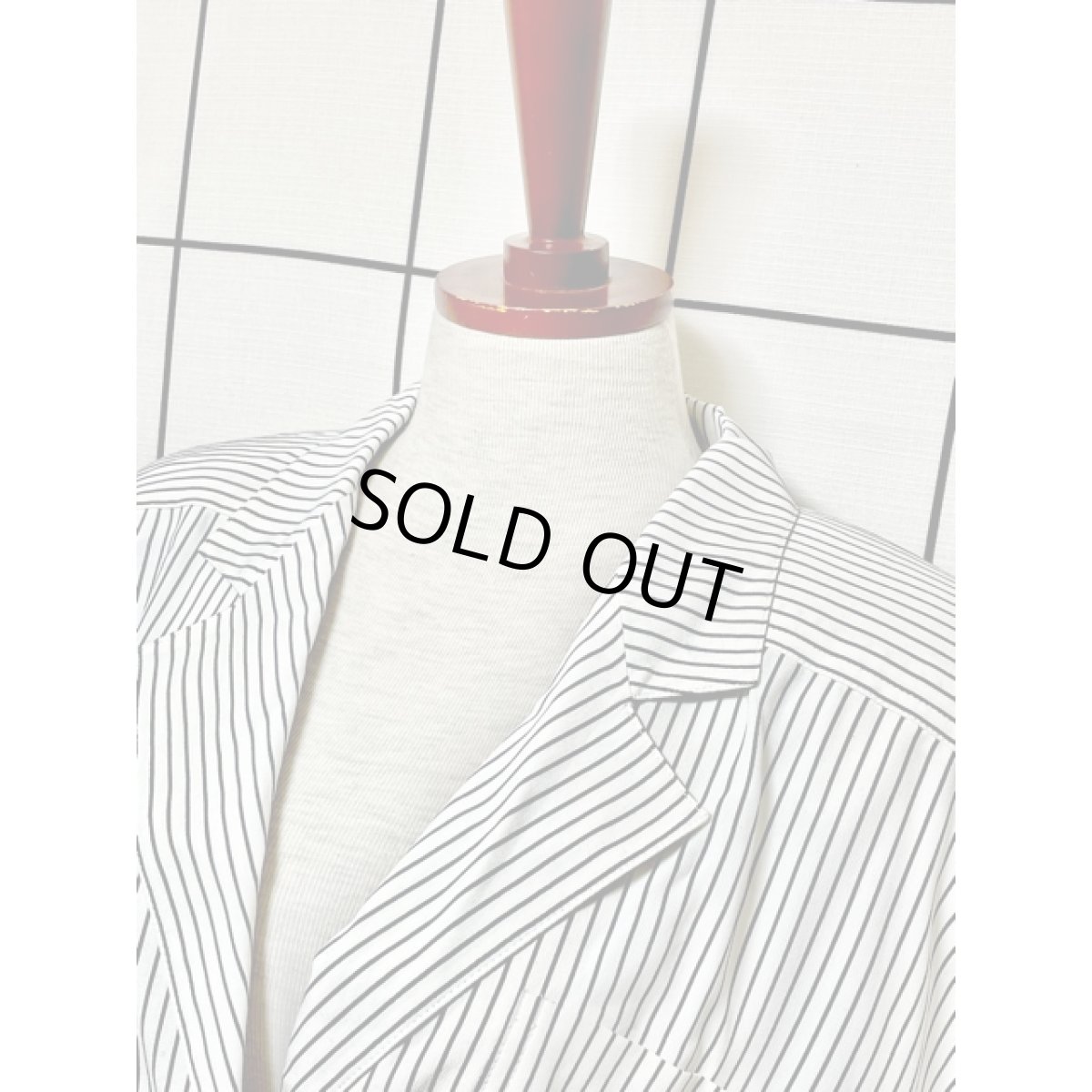 画像4: ストライプ レトロ アメリカ古着 ヴィンテージジャケット (4)