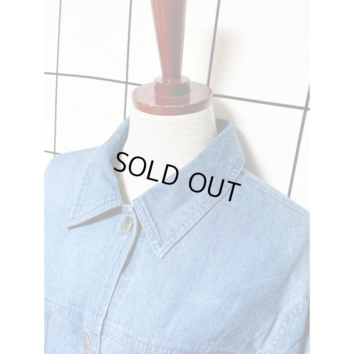 画像4: デニム 刺繍 フォークロア レトロ India古着 ヴィンテージジャケット (4)