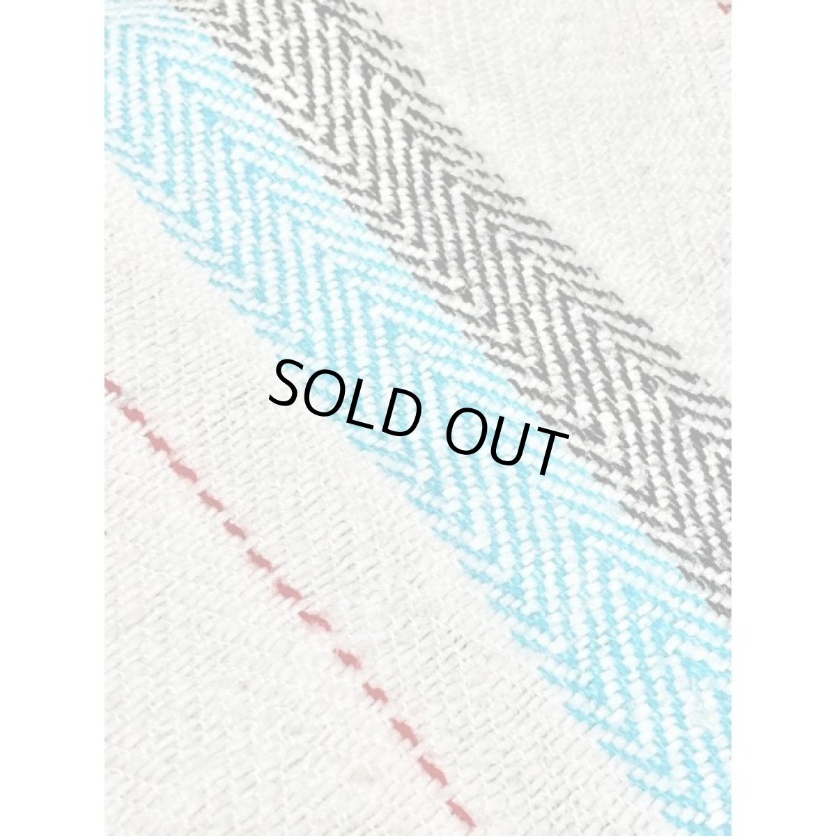 画像11: メキシカンパーカー フード付 ストライプ ジップアップ レトロ 古着 Mexico ヴィンテージ (11)