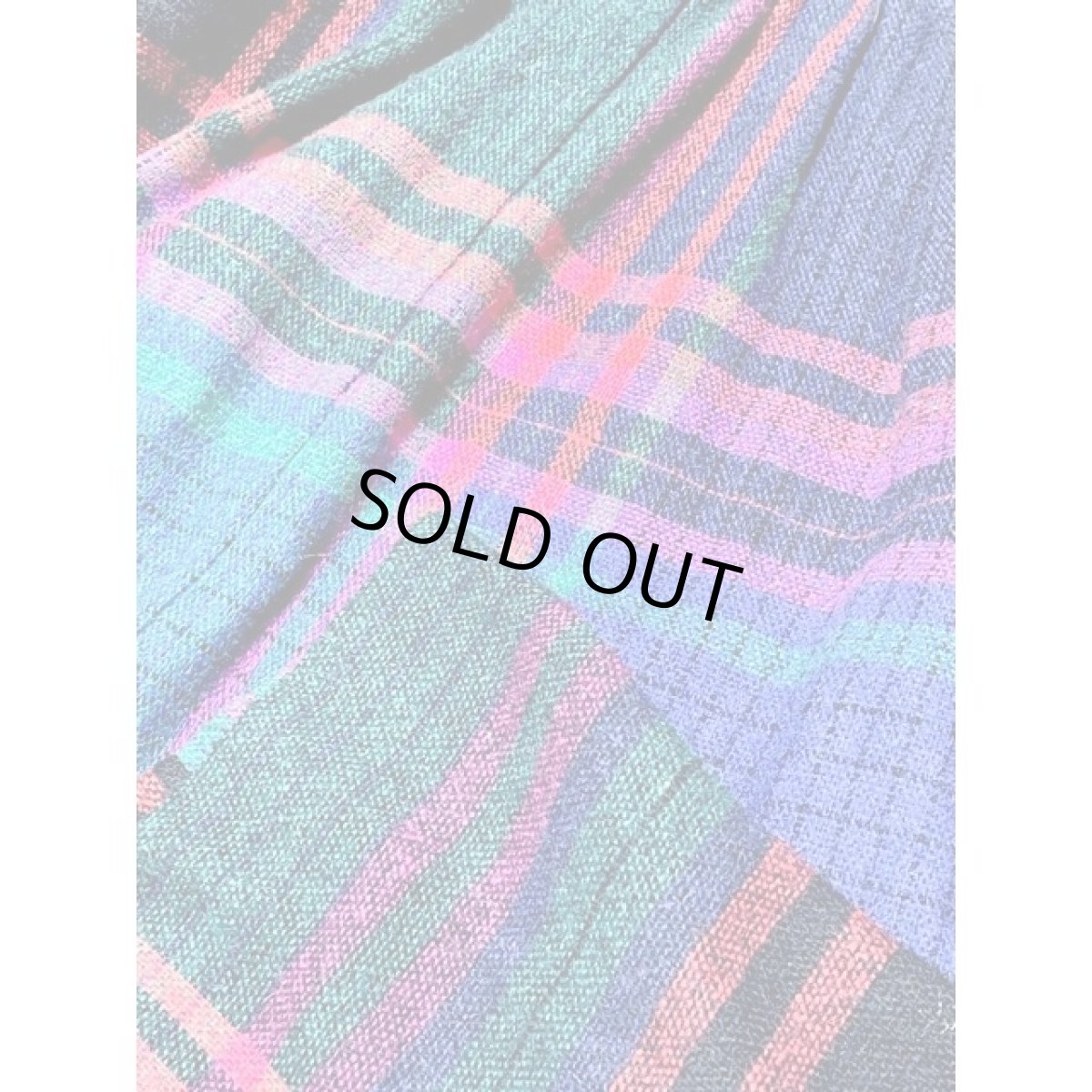 画像6: チェック柄 ウエストゴム レトロ アメリカ古着 ヴィンテージスカート (6)