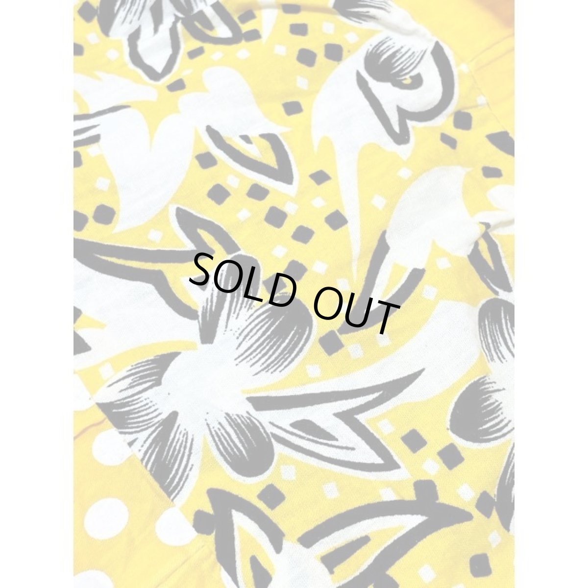 画像8: ティアード ドット ウエストゴム イエロー レトロ アメリカ古着 ヴィンテージスカート (8)