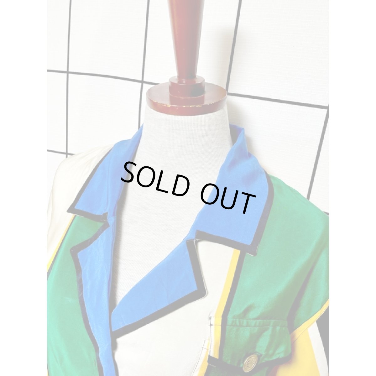 画像4: マルチカラー ストライプ レトロポップ アメリカ古着 ヴィンテージワンピース (4)