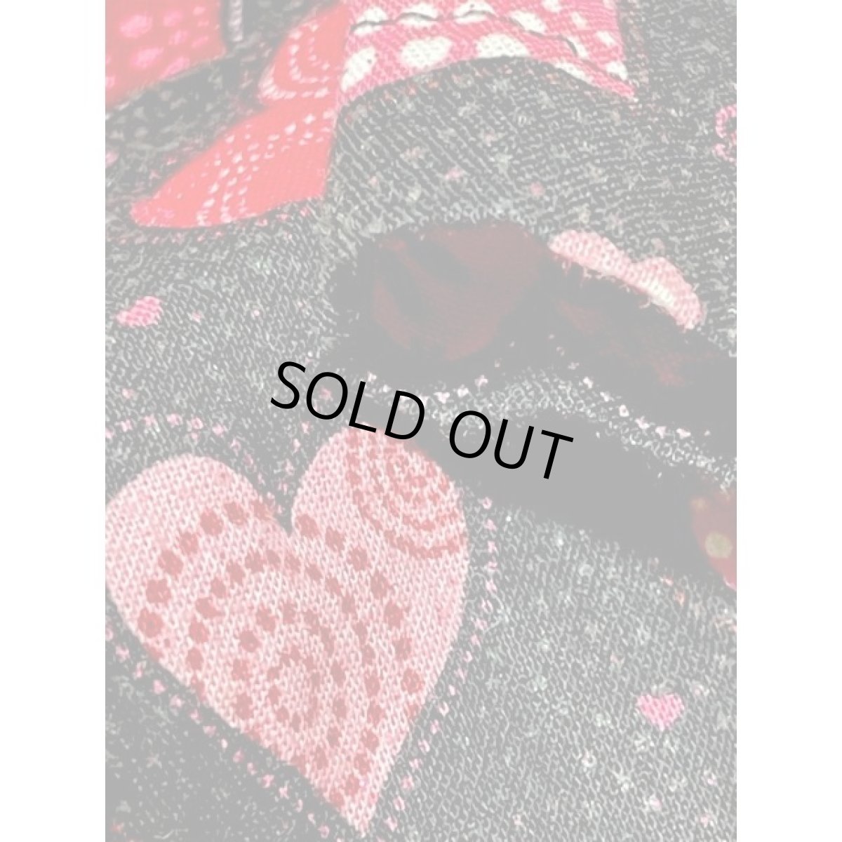 画像12: ハート柄 ラメ ブラック レトロ ヨーロッパ古着 ヴィンテージワンピース (12)