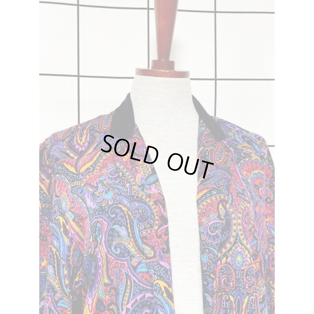 画像5: ペイズリー 羽織り 前開き レトロ アメリカ古着 ヴィンテージカーディガン (5)