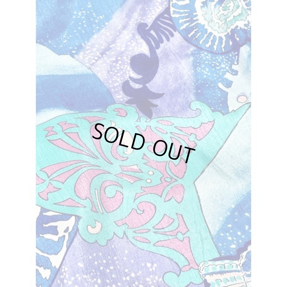 画像12: スター ドット 貝柄 ハイネック オーバーサイズ ジップアップ アメリカ古着 ジャンパー ヴィンテージブルゾンジャケット (12)