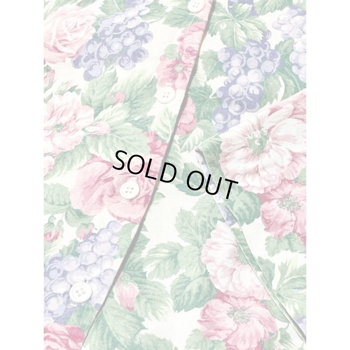 画像13: ボタニカル柄 ウエストリボン レトロ アメリカ古着  ヴィンテージオールインワン (13)