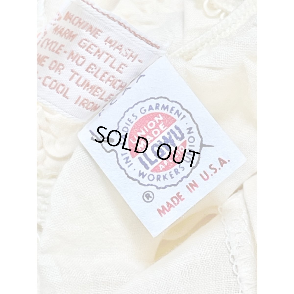 画像9: アイボリー 前開き レース ガーリー UNIONMADE レトロ アメリカ古着 ヴィンテージスカート (9)