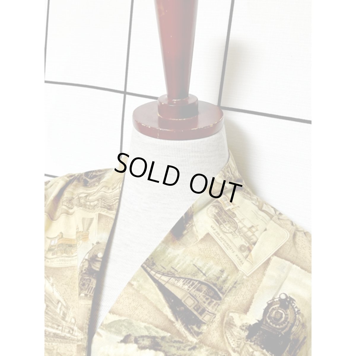 画像5: 機関車 Train レトロ アメリカ古着 ノースリーブ ヴィンテージワンピース (5)