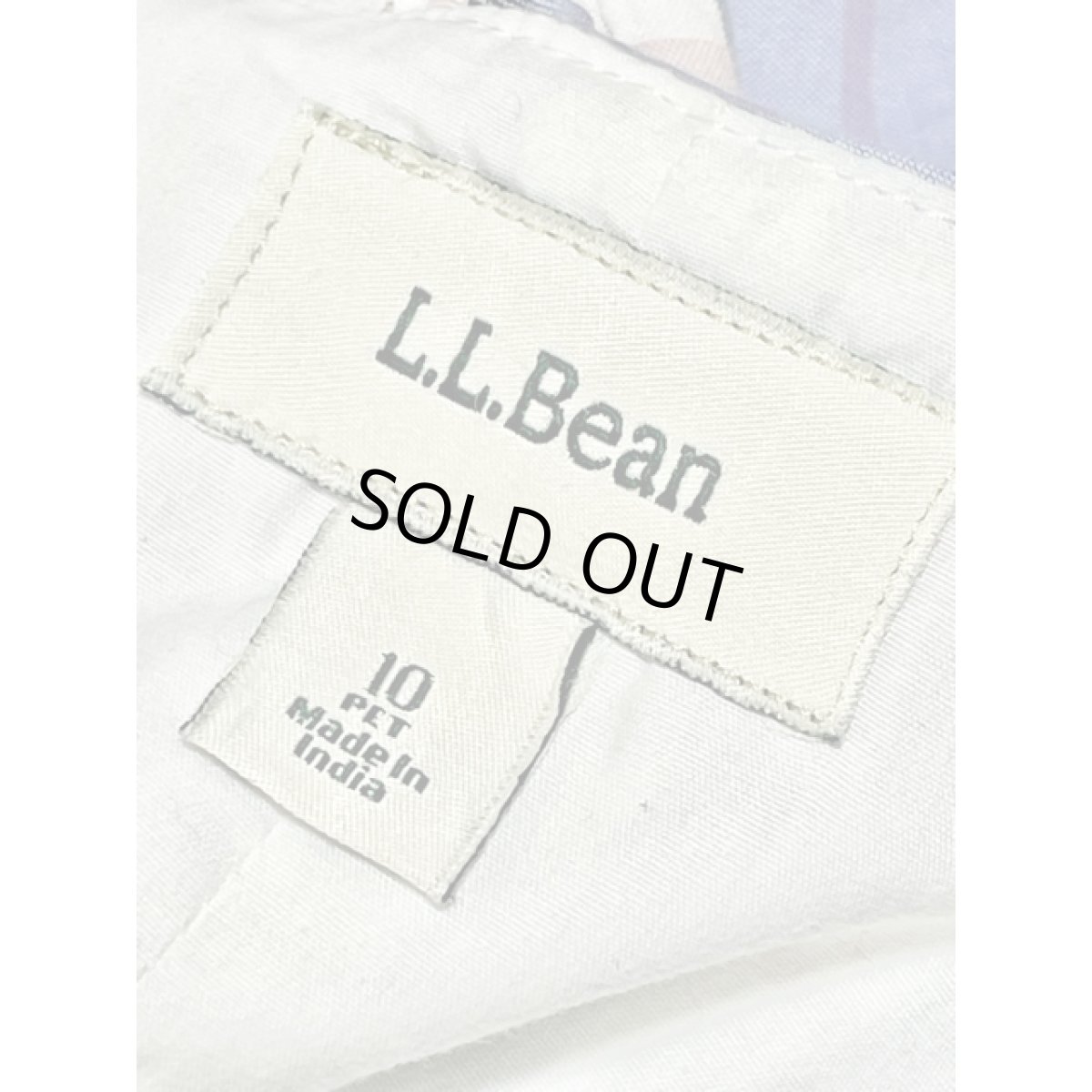 画像13: チェック柄 L.L.Bean レトロ 古着 ノースリーブワンピース (13)