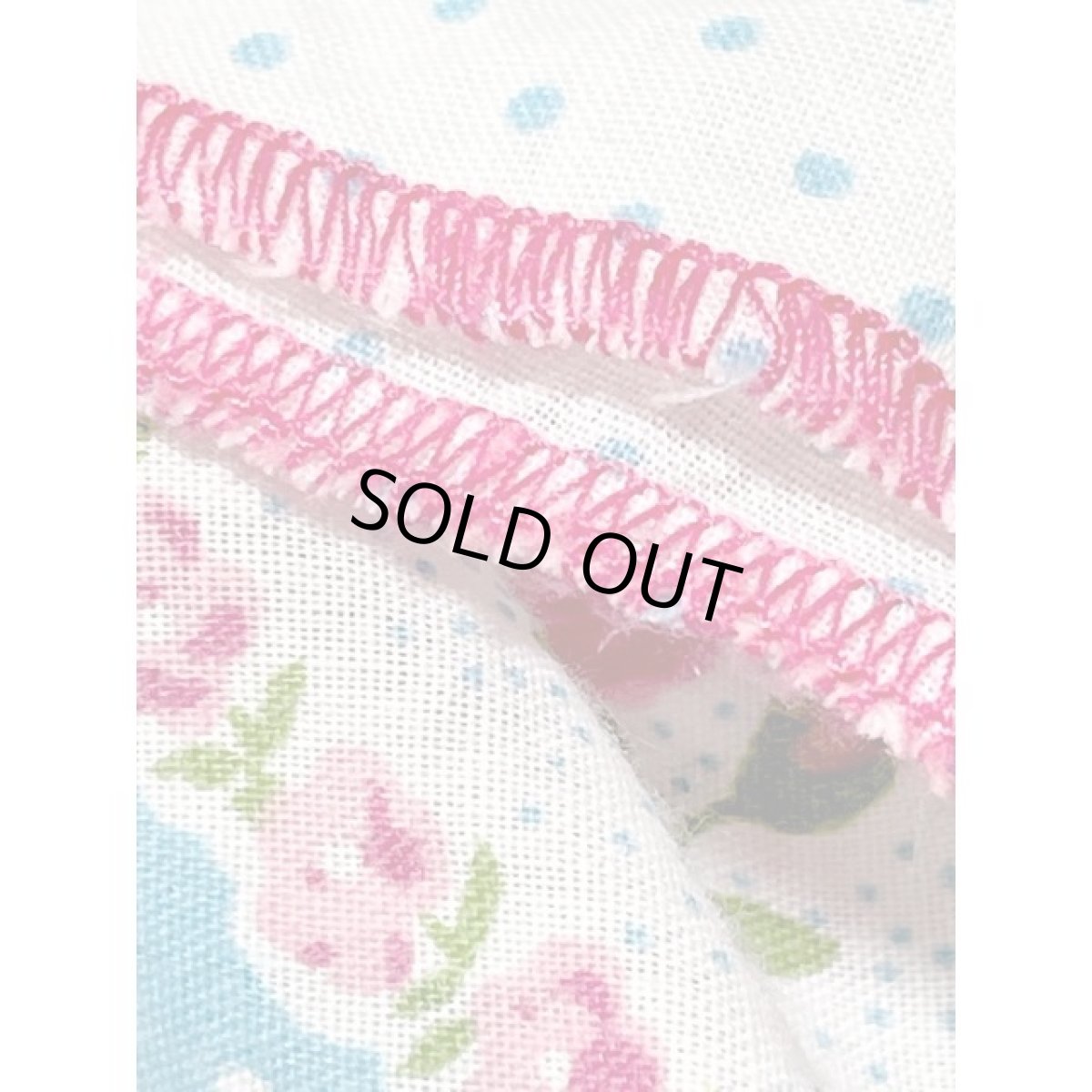 画像13: 花柄 ドット レース リボン レトロ 長袖 ヨーロッパ古着 ヴィンテージロングワンピース (13)