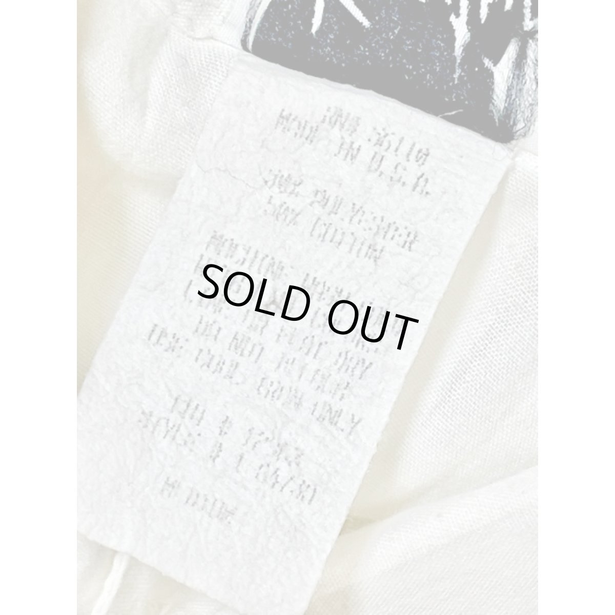 画像13: マルチデザイン アシンメトリー レトロ アメリカ古着 ヴィンテージホワイトブラウス (13)