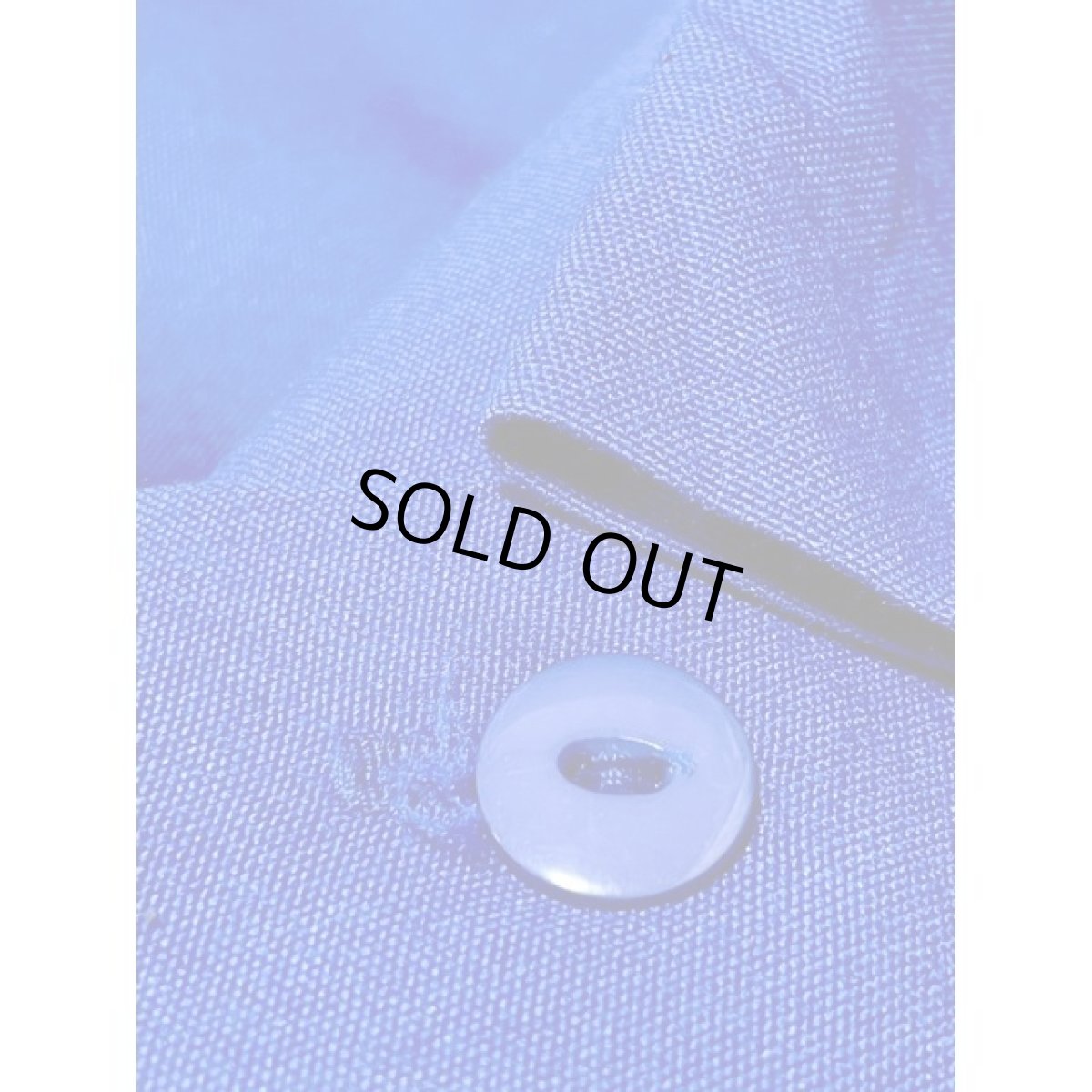 画像10: CANADA製 ブルー 無地 ウエストゴム 前開き レトロ古着 ヴィンテージスカート (10)