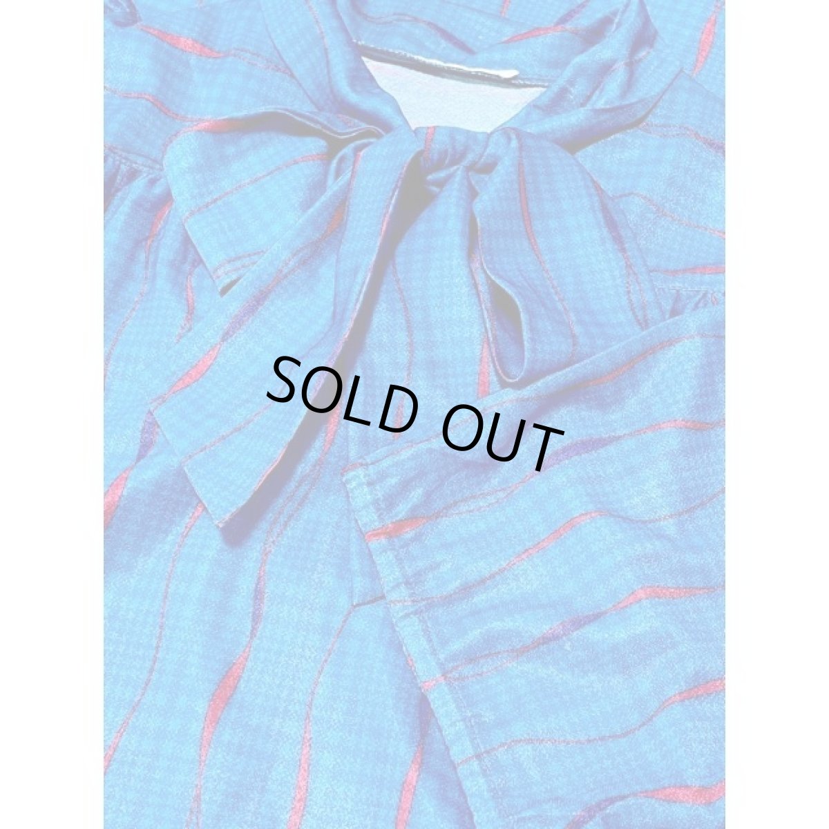 画像9: フロントリボン レトロ アメリカ古着 ヴィンテージワンピース (9)