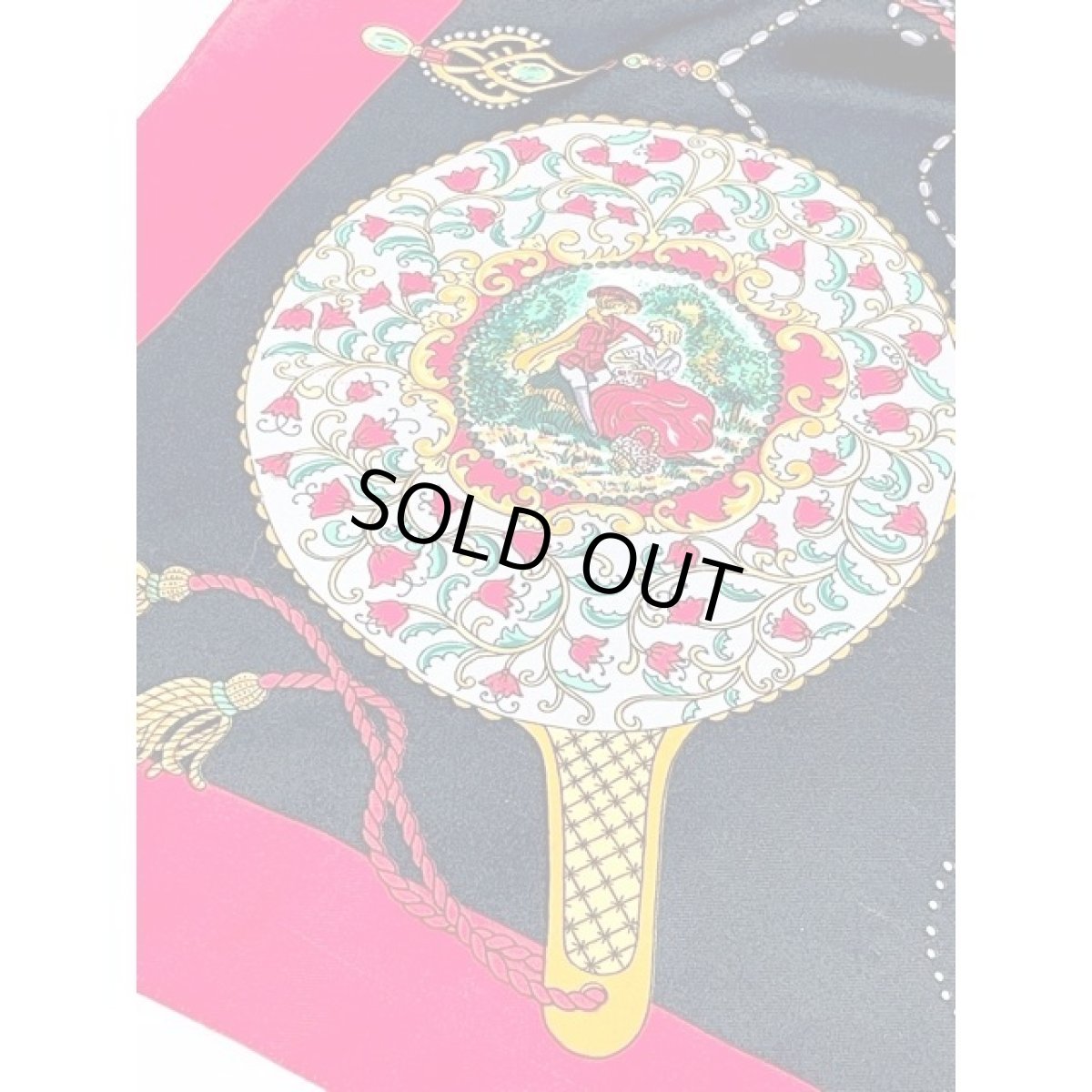 画像4: Italy製 イタリア レトロアンティーク ヴィンテージスカーフ ヨーロッパ (4)