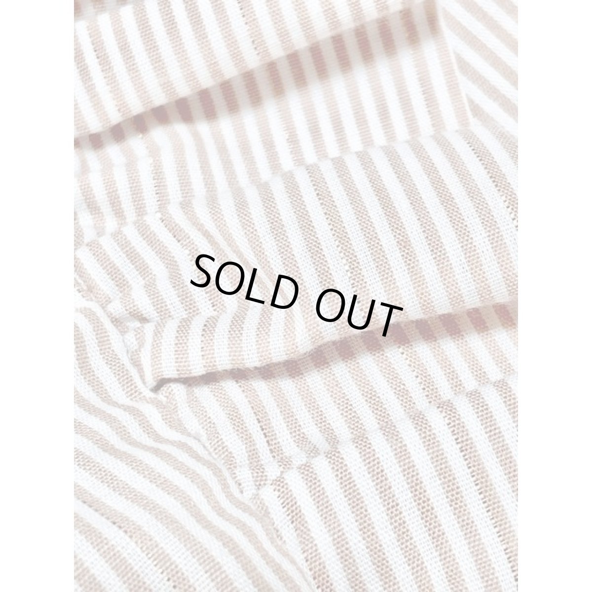 画像9: フリル ストライプ ラメ パフスリーブ アメリカ古着 レトロ シャツ ヴィンテージブラウス (9)