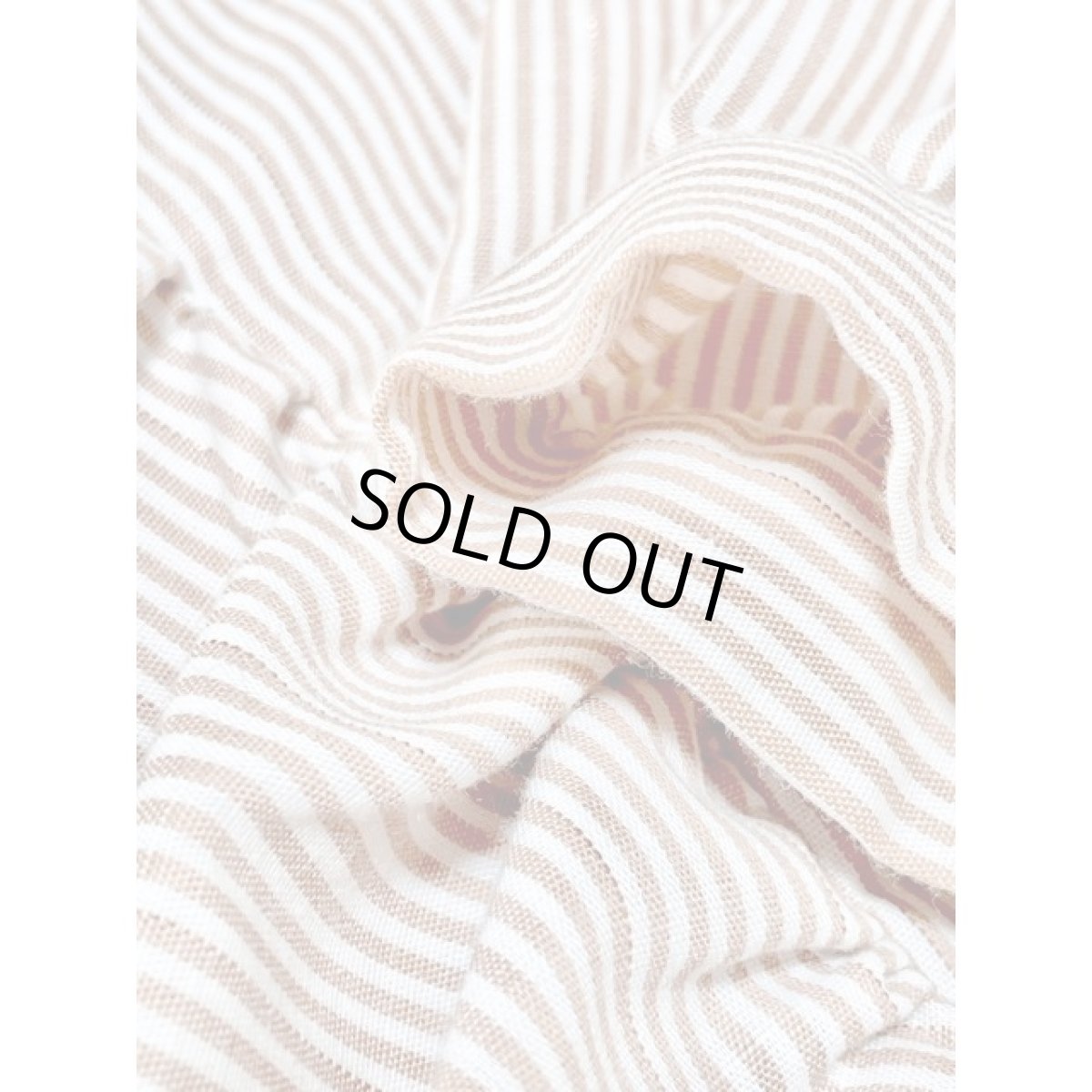 画像10: フリル ストライプ ラメ パフスリーブ アメリカ古着 レトロ シャツ ヴィンテージブラウス (10)