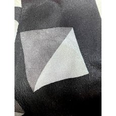 画像15: LouisFeraud ルイフェロー ドイツ製 幾何学模様 ブラック 長袖 レトロ ヨーロッパ古着 ヴィンテージドレス (15)