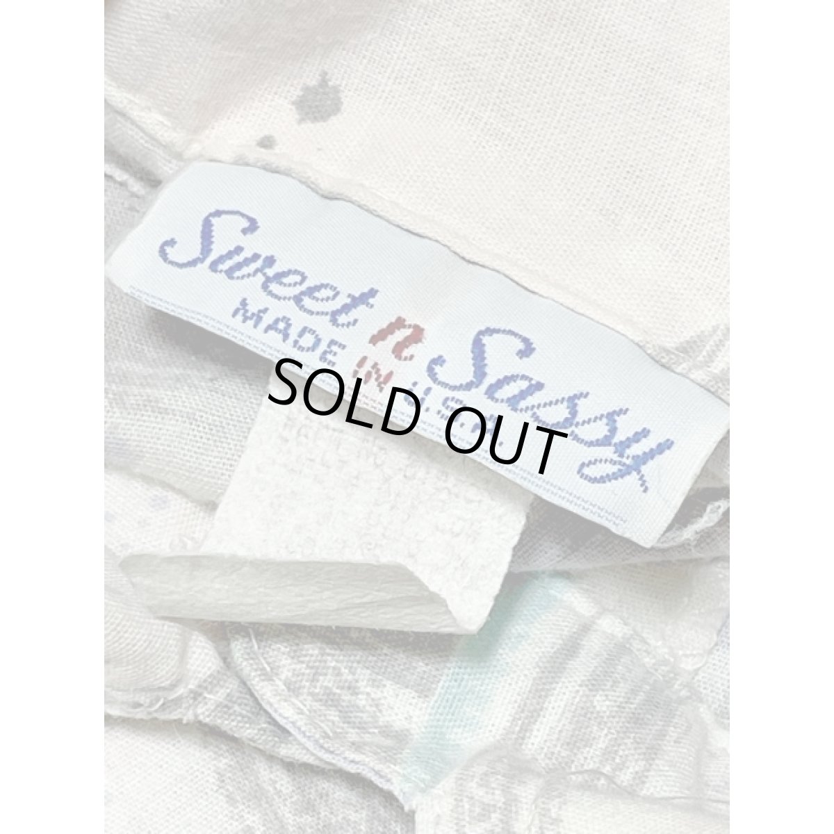 画像11: アート柄 レトロ アメリカ古着 シャツ ヴィンテージブラウス (11)