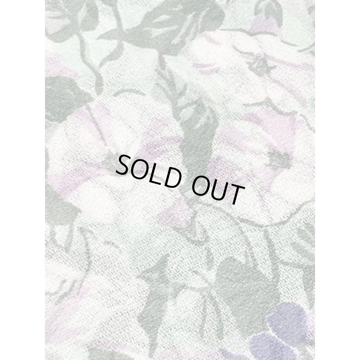 画像12: 透け感 首元リボン 花柄 ウエストゴム レトロ アメリカ古着 ヴィンテージワンピース (12)