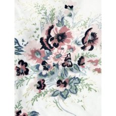 画像10: デニム襟 刺繍 花柄 India 古着 レトロ ヴィンテージブラウス (10)