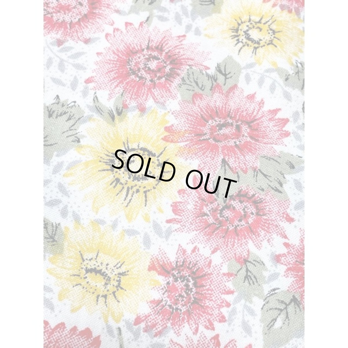 画像14: 花柄 ウエストリボン レトロ ノースリーブ アメリカ古着 ヴィンテージワンピース (14)