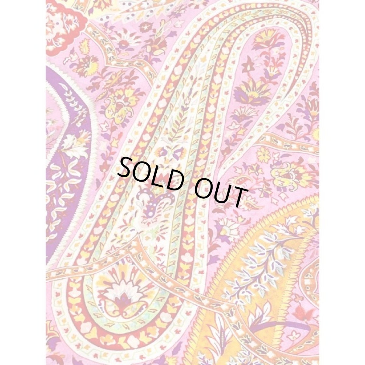 画像5: レトロアンティーク ヴィンテージスカーフ ヨーロッパ  ペイズリー (5)