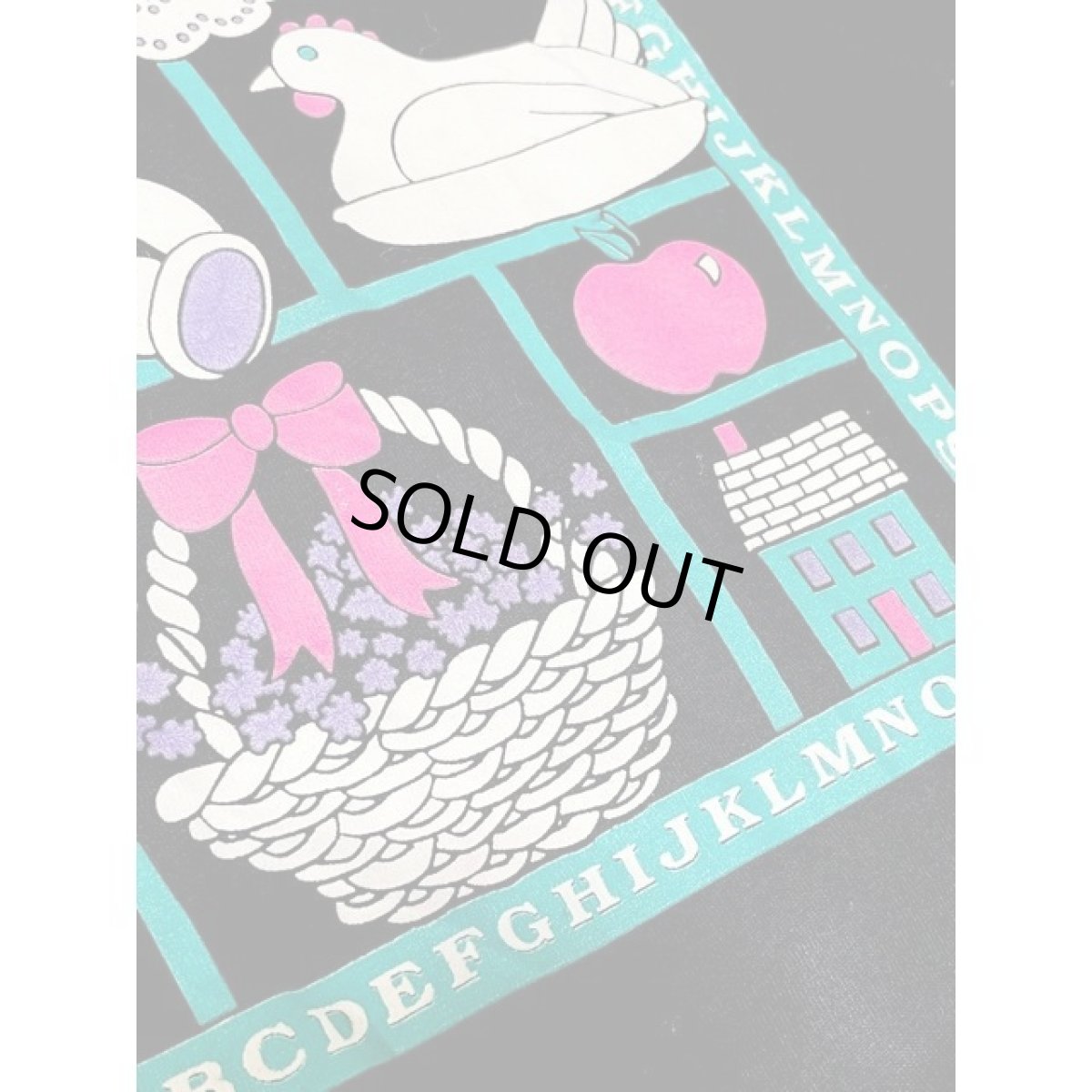 画像11: インテリア模様 ハート ブラック ガーリー レトロ アメリカ古着 ヴィンテージ Tシャツ (11)