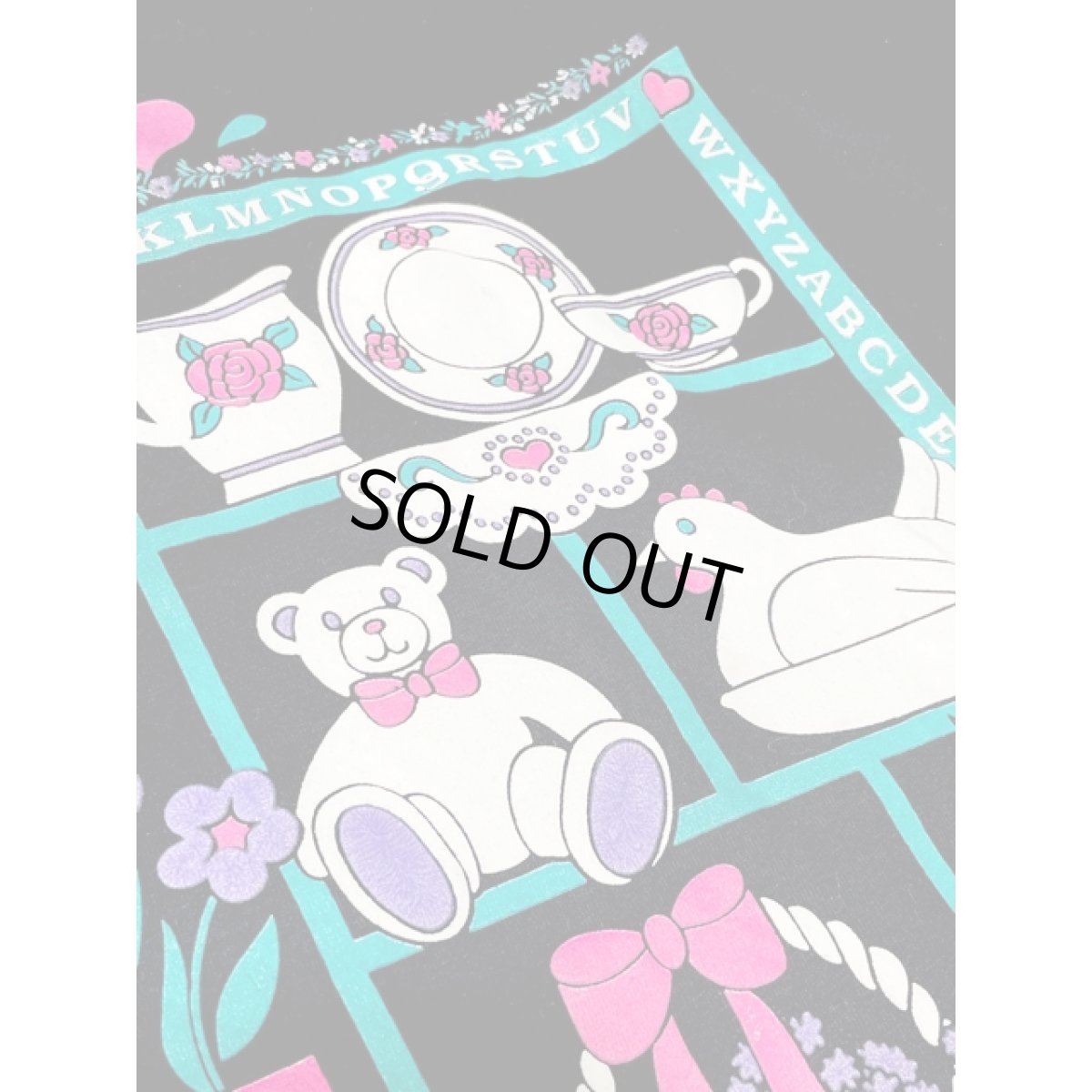 画像9: インテリア模様 ハート ブラック ガーリー レトロ アメリカ古着 ヴィンテージ Tシャツ (9)