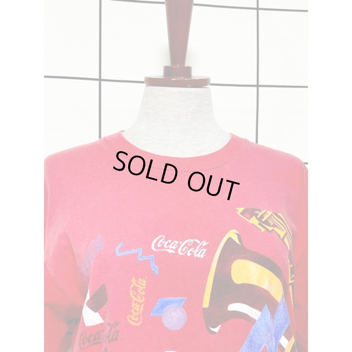 画像5: CocaCola コカコーラ レッド 楽器柄  レトロ アメリカ古着 ヴィンテージ Tシャツ (5)