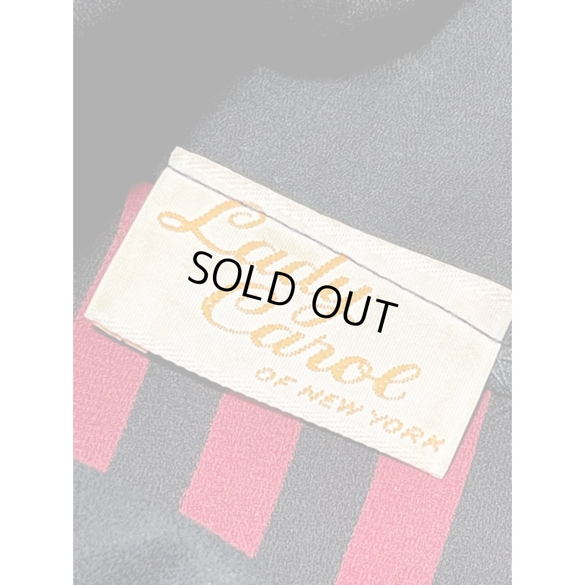 画像12: ストライプ リボン紐ベルト ウエストゴム レトロ アメリカ古着 ヴィンテージワンピース (12)