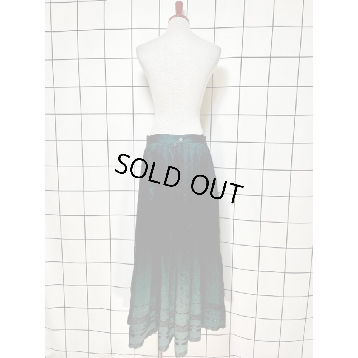 画像6: 深いグリーン レース ベルベットテープ チロリアンテープ フォークロア チロルスカート ドイツ民族衣装 (6)