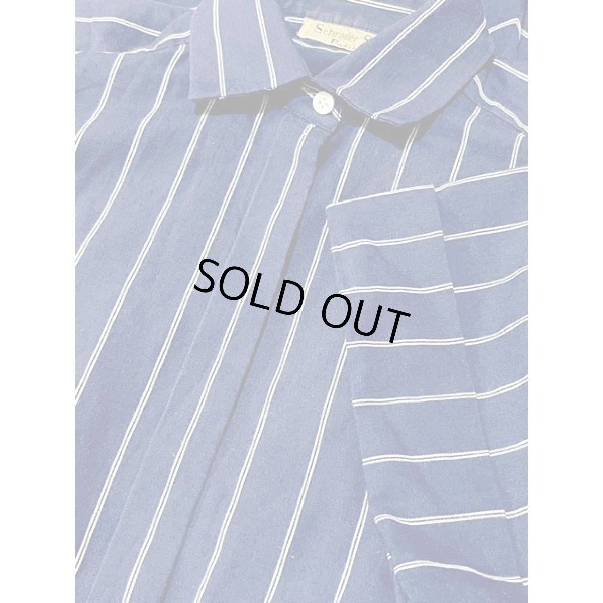 画像11: ストライプ ネイビー ウエストゴム レトロ アメリカ古着 ヴィンテージワンピース (11)