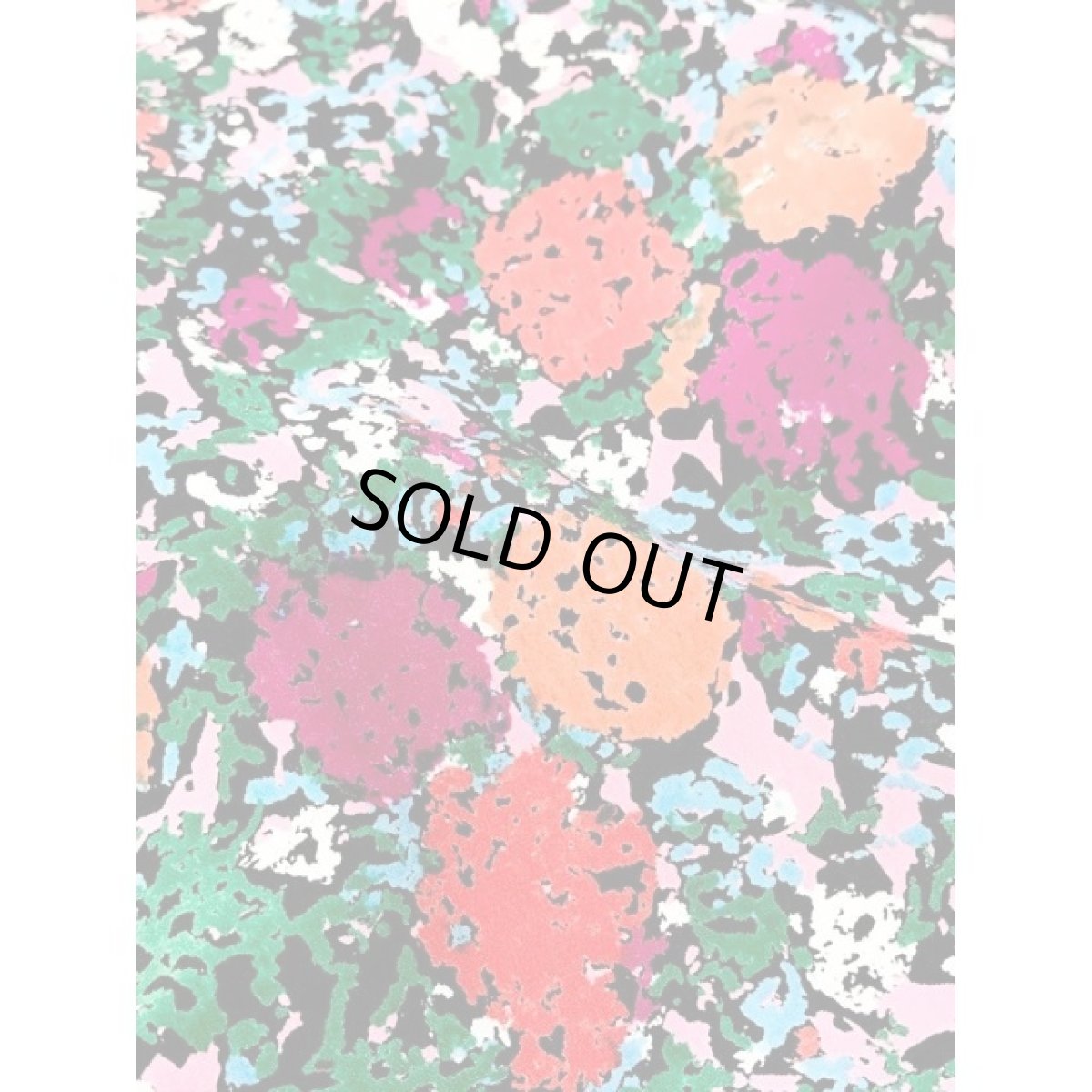 画像11: 総花柄 パフスリーブ 半袖 レトロ アメリカ古着 ヴィンテージワンピース (11)