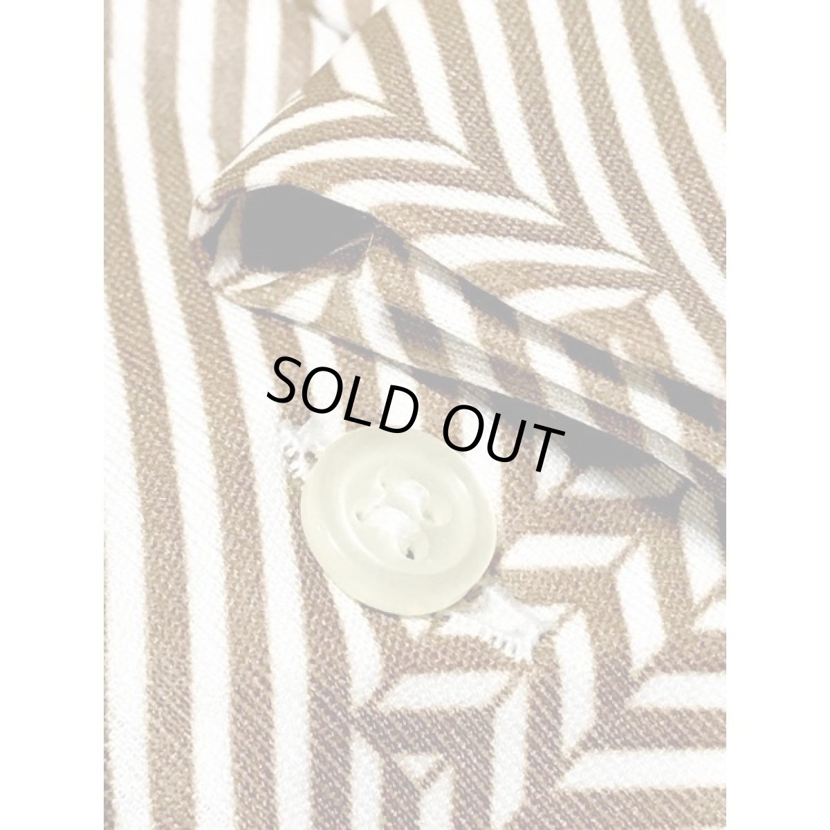 画像10: フランス製 ストライプ スクエア レトロ ヨーロッパ古着 ヴィンテージブラウス (10)