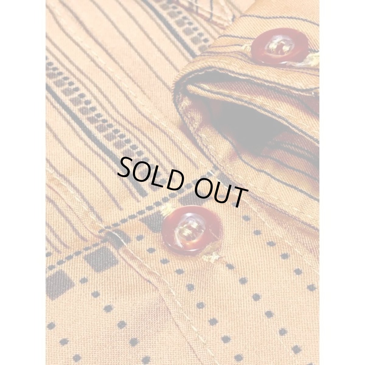 画像9: ストライプ ドット レトロ ヨーロッパ古着 ヴィンテージブラウス (9)