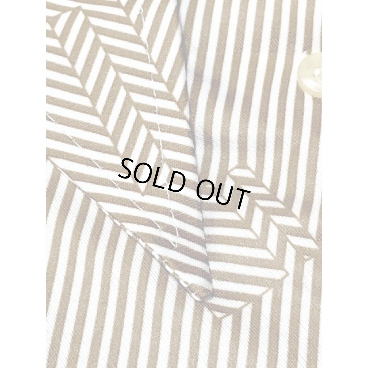 画像9: フランス製 ストライプ スクエア レトロ ヨーロッパ古着 ヴィンテージブラウス (9)