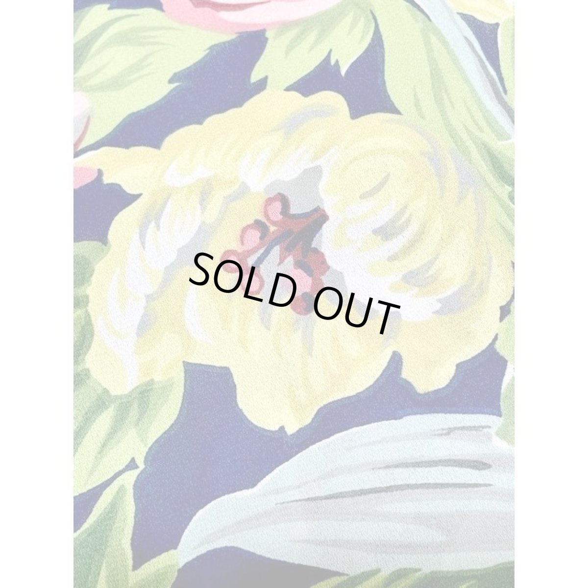 画像12: 総花柄 フロントウエストフリル プリーツ レトロ アメリカ古着 ヴィンテージワンピース (12)