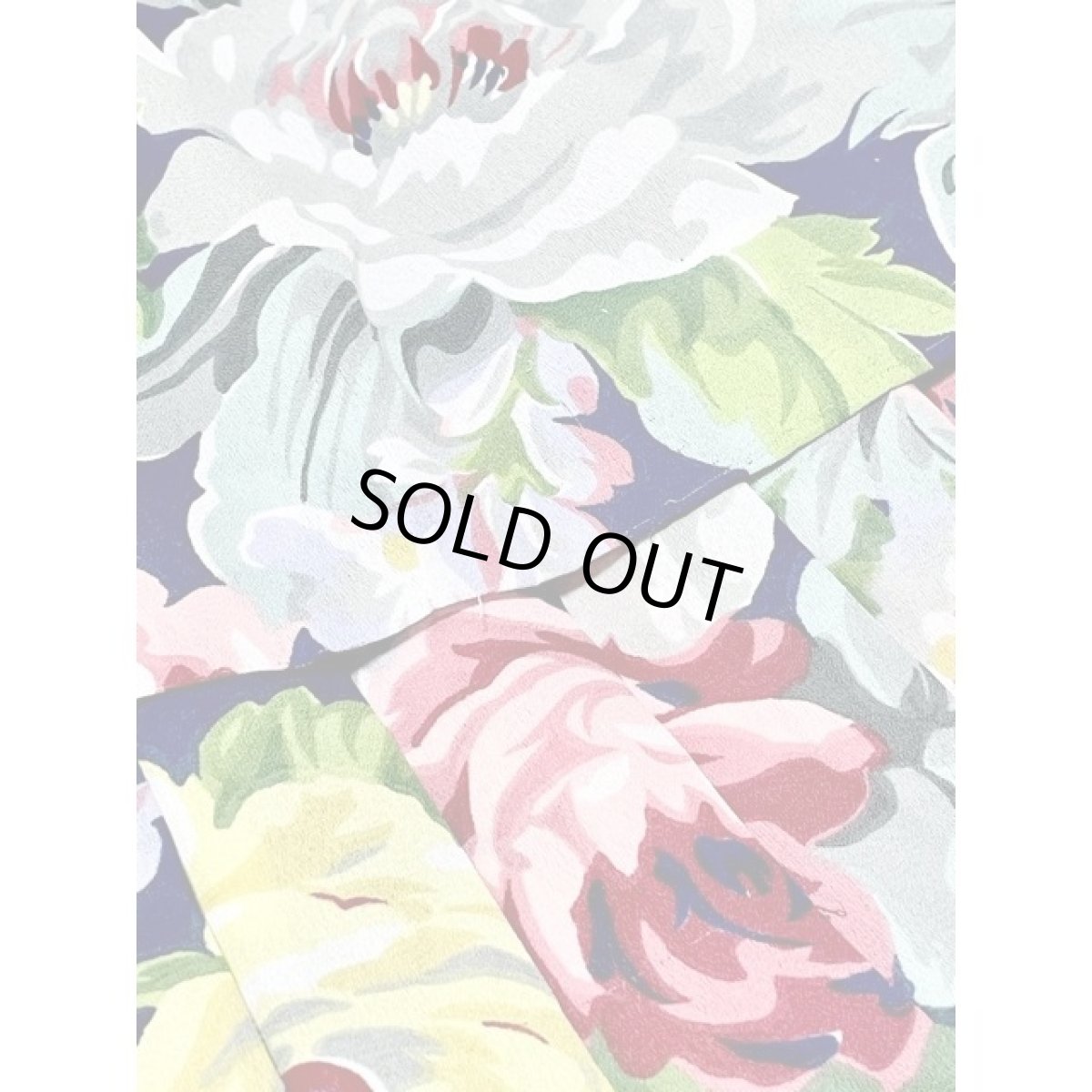 画像13: 総花柄 フロントウエストフリル プリーツ レトロ アメリカ古着 ヴィンテージワンピース (13)