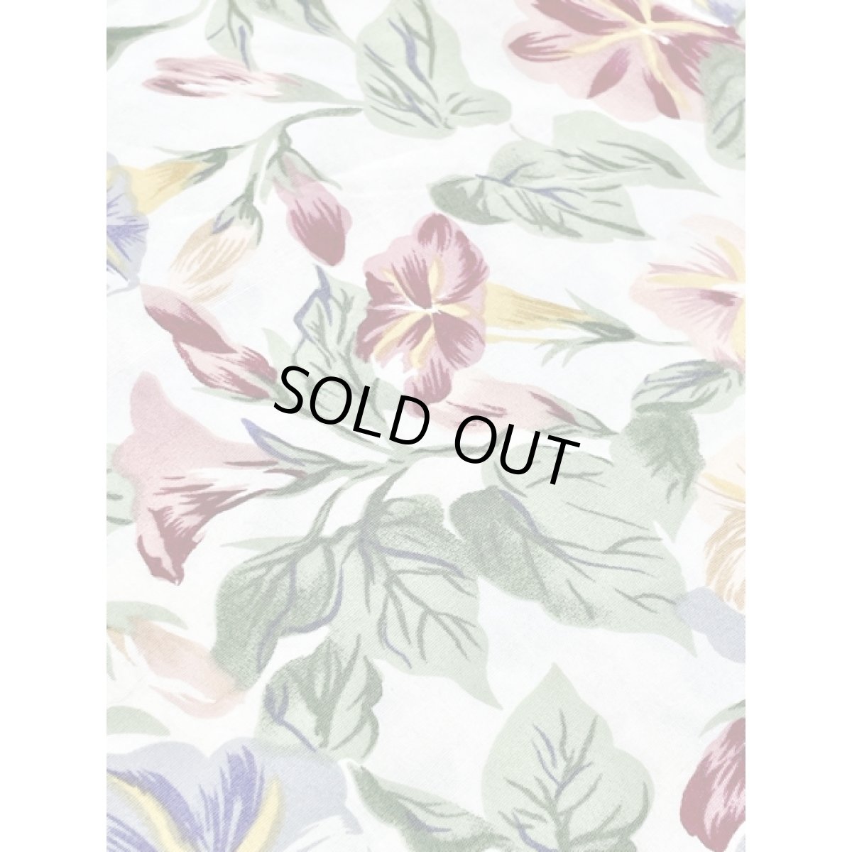 画像8: ボタニカル柄 花柄 ホワイト ウエストゴム レトロ アメリカ古着 ヴィンテージスカート (8)