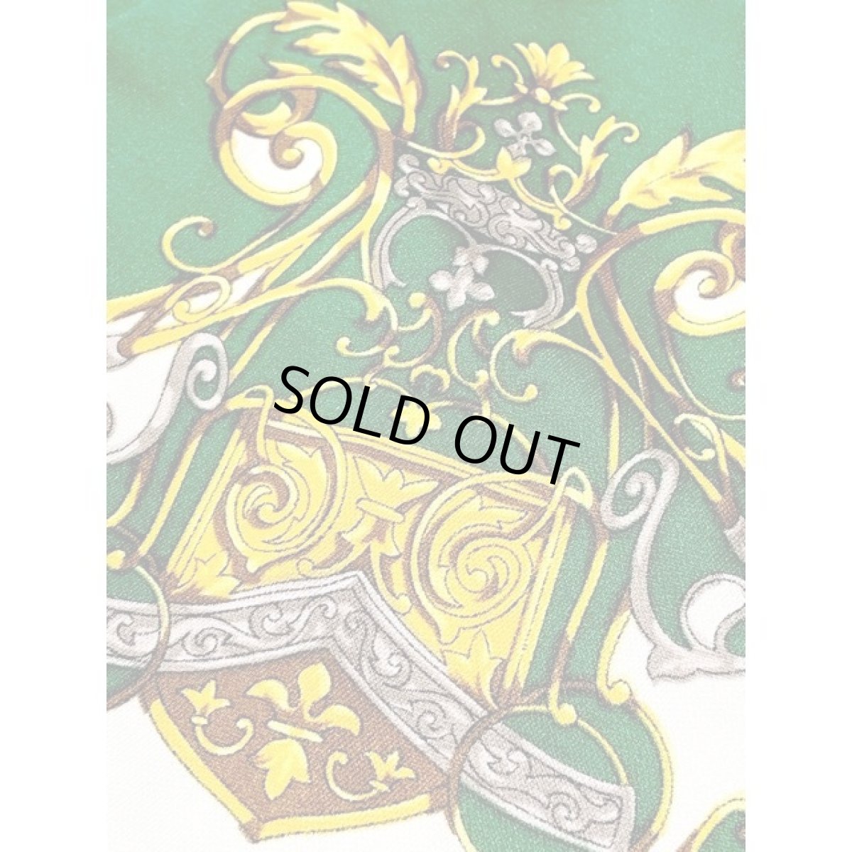 画像19: スカーフ柄 長袖 昭和レトロ 国産古着 セットアップ (19)