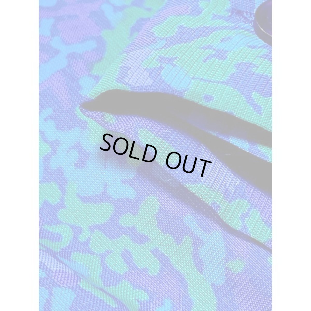 画像13: アート柄 プリーツ切り替え ウエストゴム レトロサイケ アメリカ古着 ヴィンテージワンピース (13)