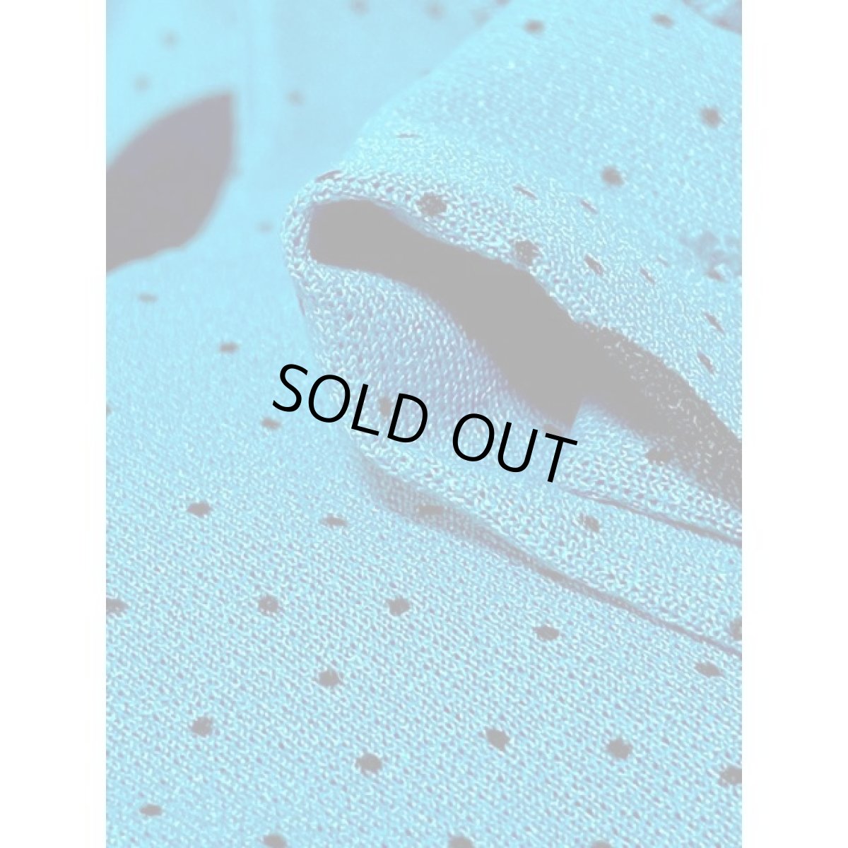 画像11: 大小ドット柄 フロントタック ウエストゴム レトロ アメリカ古着 ヴィンテージワンピース (11)