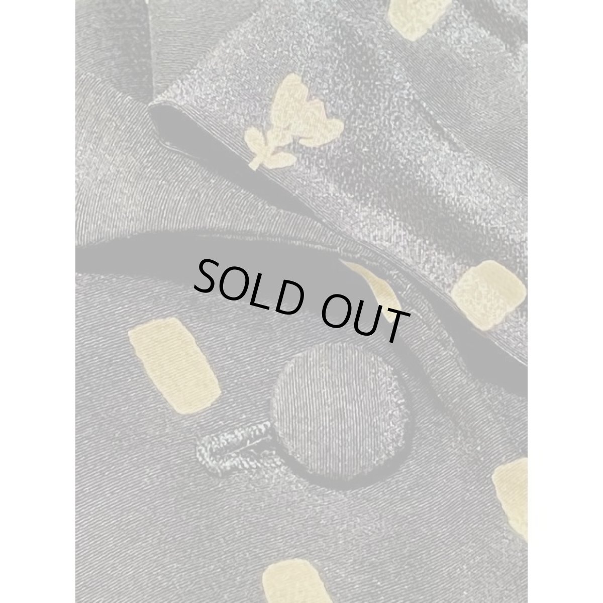 画像11: スクエア 花柄モチーフ プリーツ切り替え ウエストゴム レトロ 古着 ヴィンテージワンピース (11)