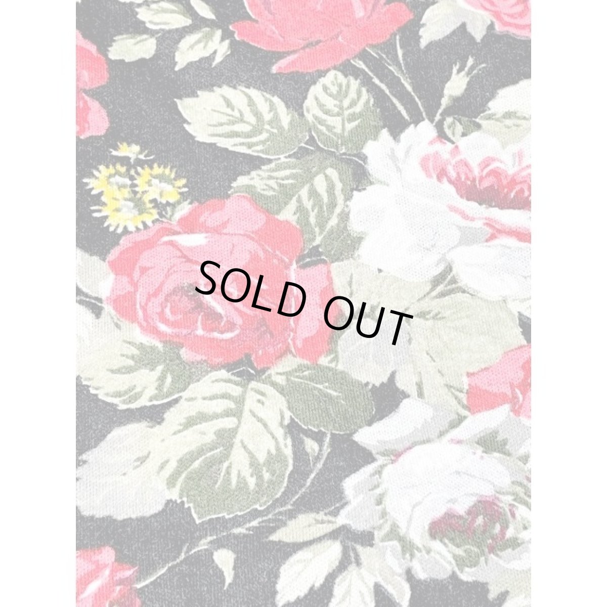 画像13: 総花柄 ウエストゴム レトロ アメリカ古着 ヴィンテージワンピース (13)