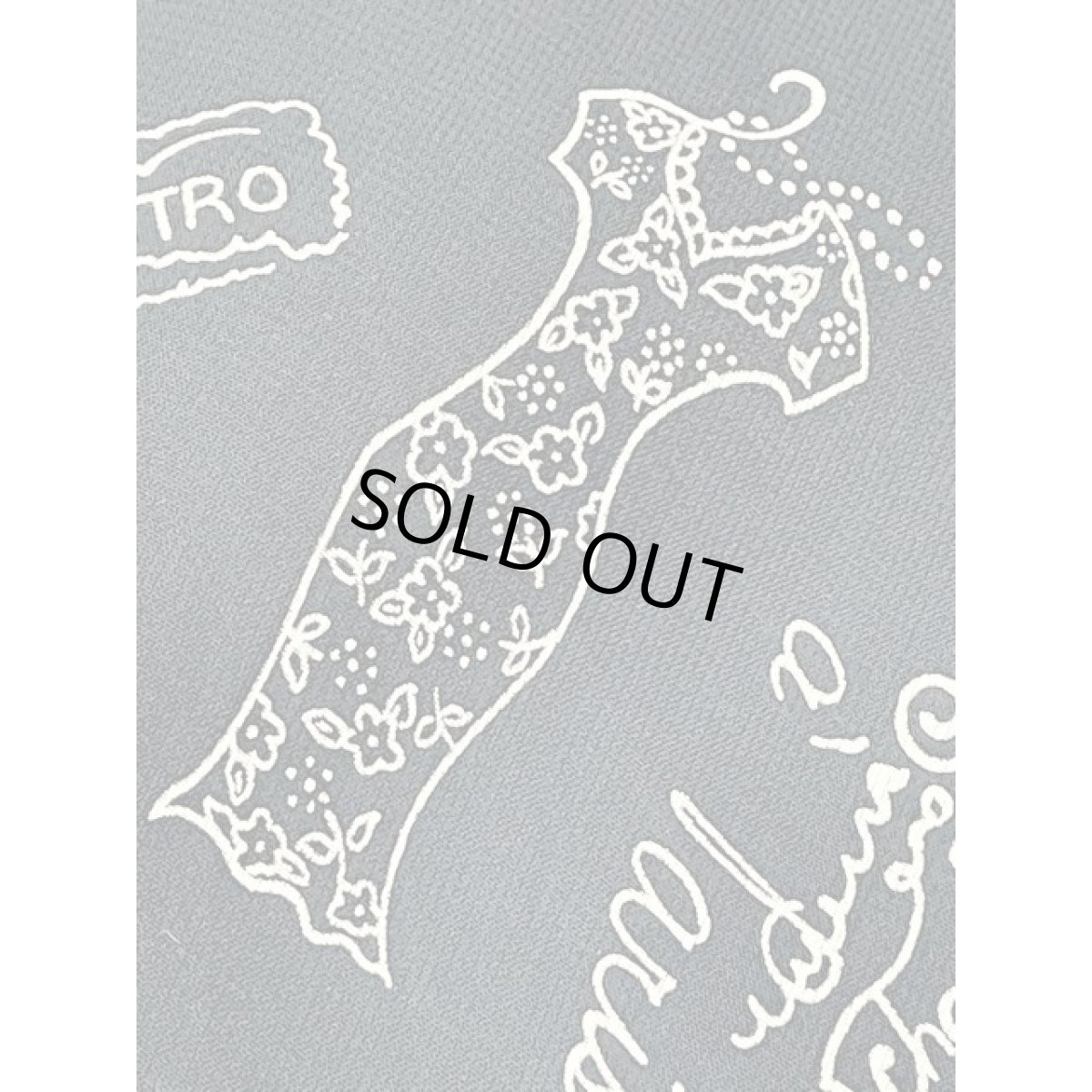 画像11: 洋服柄 英字 Talbots タルボット ブラック 前開き レトロ アメリカ古着 ヴィンテージシャツワンピース (11)