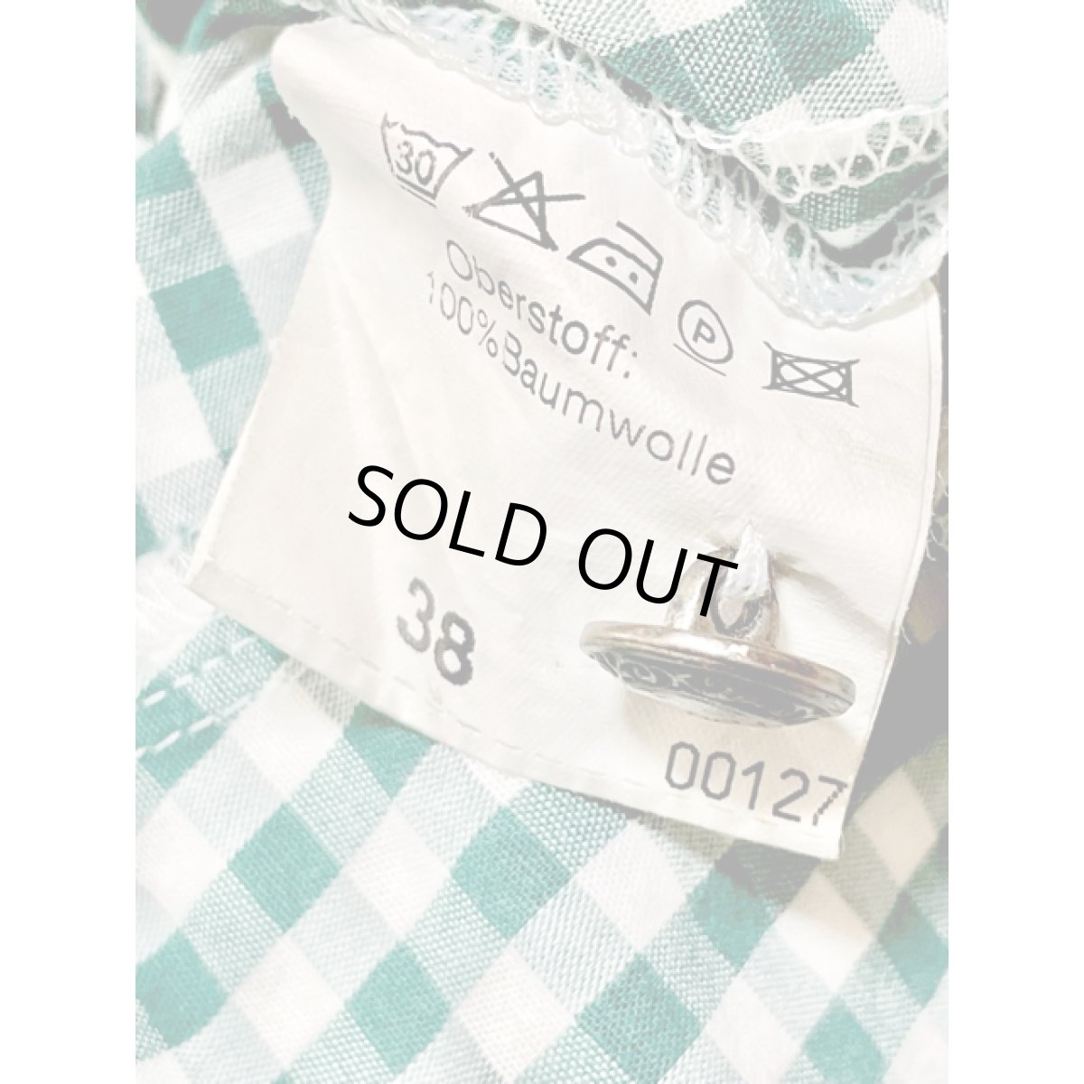 画像9: ギンガムチェック ガーリー レトロ ヨーロッパ古着 ヴィンテージベスト (9)