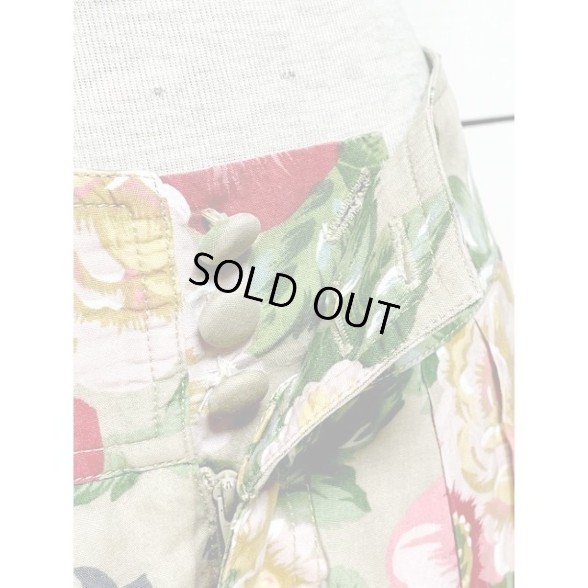 画像5: 花柄 ウエストゴム レトロ アメリカ古着 ヴィンテージパンツ (5)