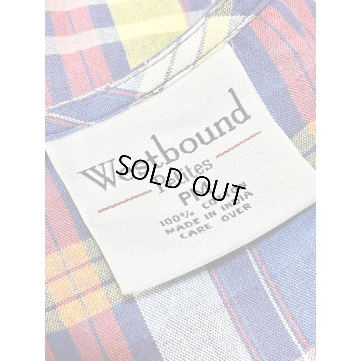 画像13: チェック柄 Westbound ノースリーブレトロ India 古着 ヴィンテージワンピース (13)