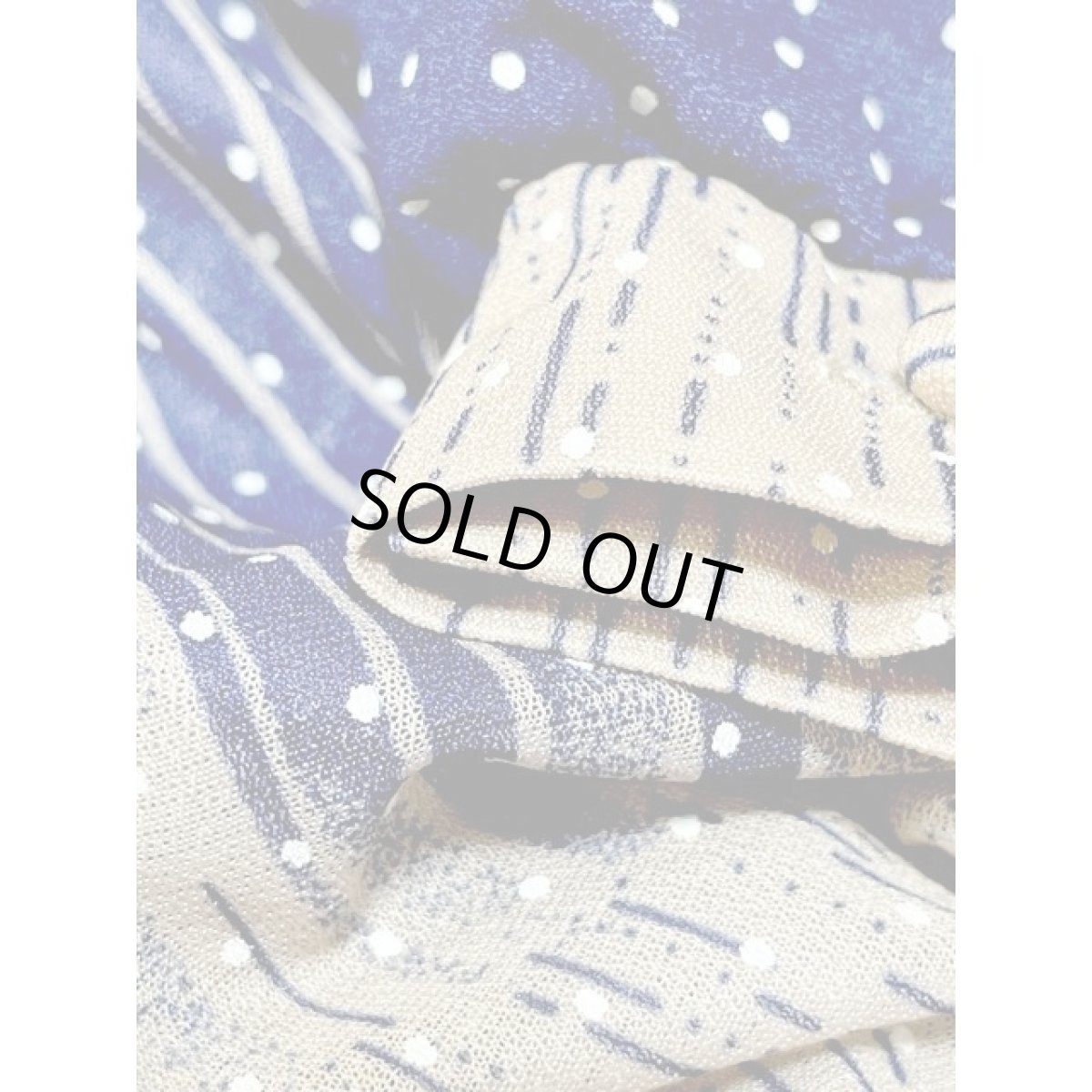 画像14: ドット グラデーション模様 ウエストゴム レトロ アメリカ古着 ヴィンテージワンピース (14)