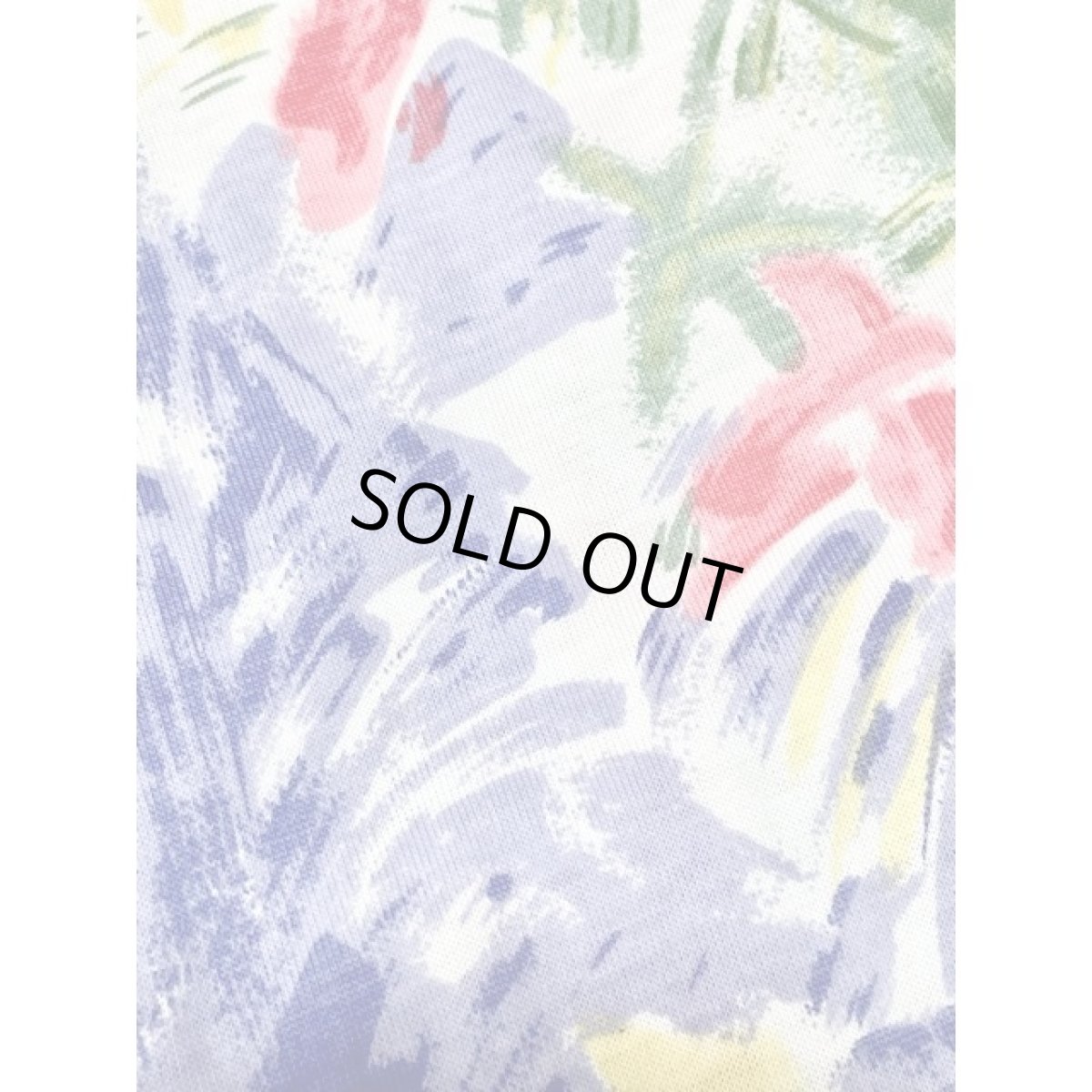 画像9: オーバーサイズコーデにぴったり アート調 花柄 総柄 アメリカ古着 半袖 シャツ ヴィンテージTシャツ (9)